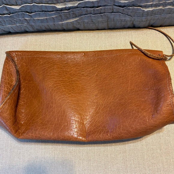Brown Leather Clutch - Picture 2 of 11